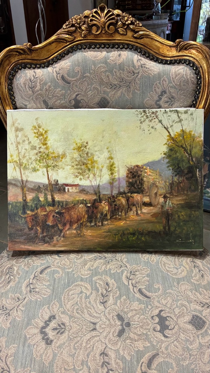 Quadro cena rural · Século XX (primeira metade) · Estado: Regular