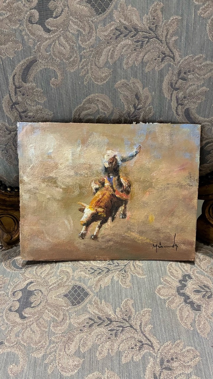 Quadro Peão e Touro · Século XX · Estado: Bom