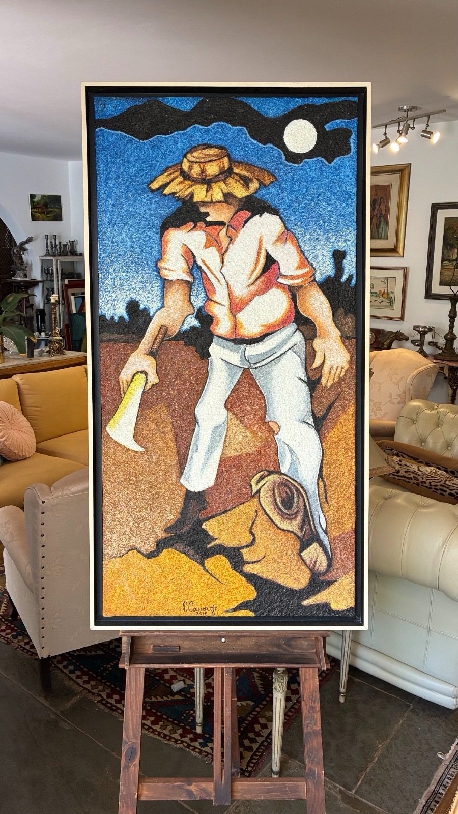 Quadro Assinado Paulo Camargo · Arte Contemporânea Brasileira - 2016 · Estado: Excelente