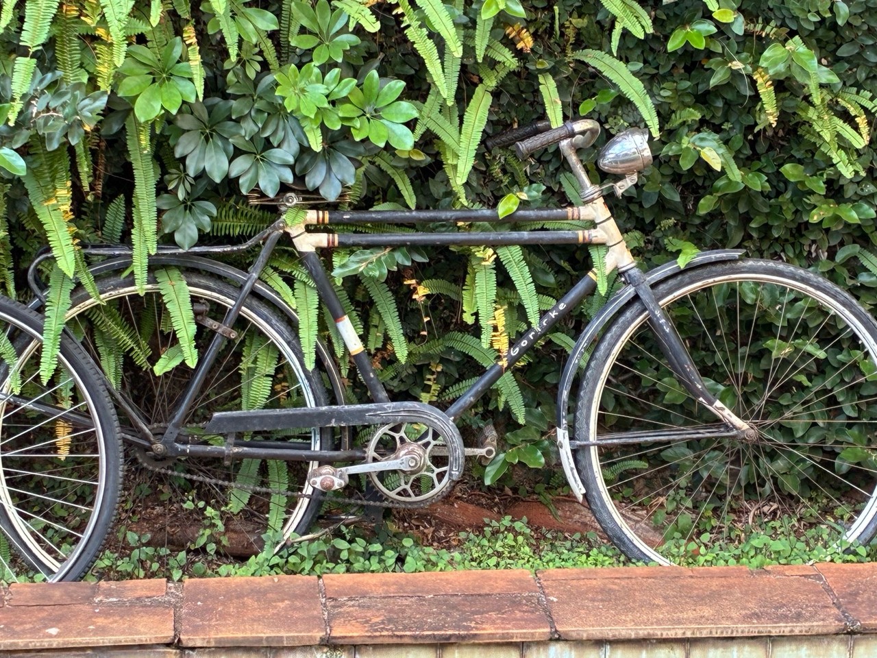 Bicicleta Antiga Alemã com Farol Dínamo - Goricke · Década de 1950–1970 · Estado: Ruim