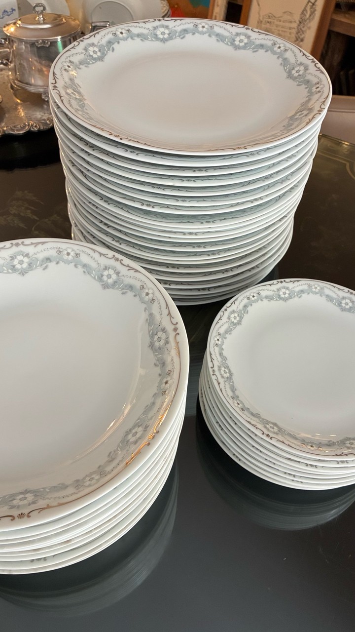 Jogo de Jantar em Porcelanas Renner - 41 peças · Meados do Século XX (1950–1970) · Estado: Bom