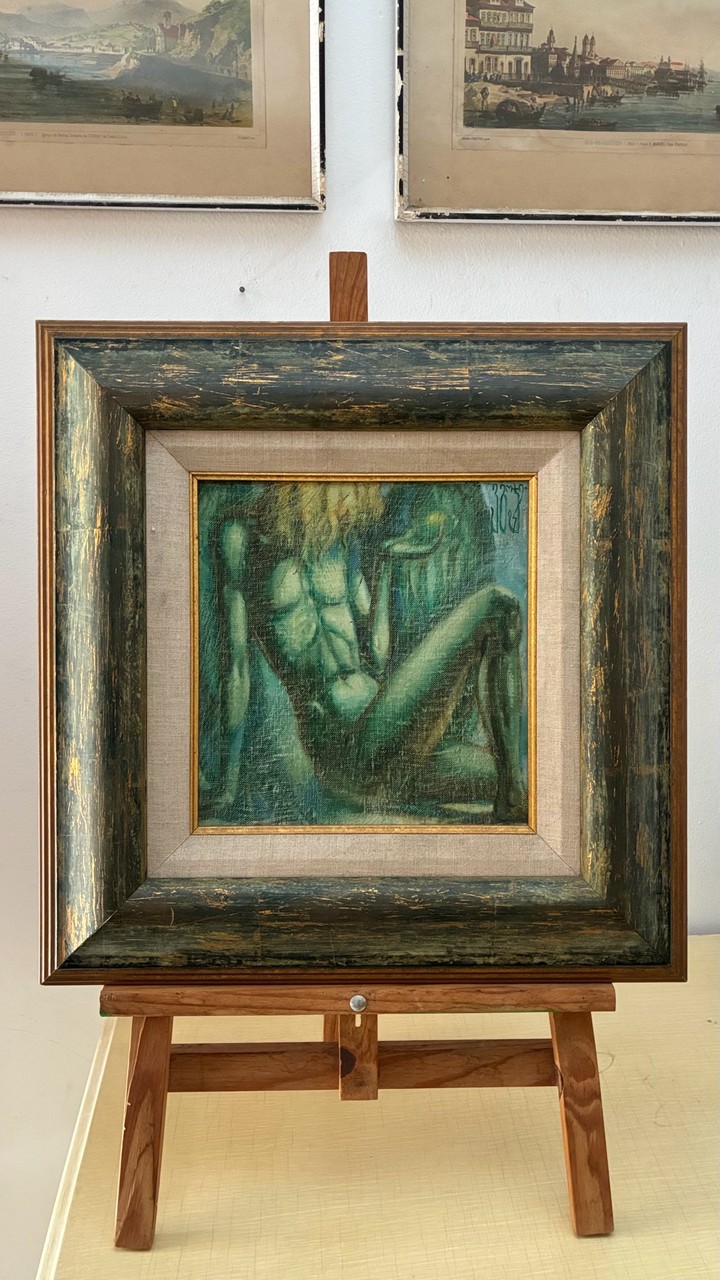 Quadro Nu Feminino Expressionista · Século XX, 1950–1980 · Estado: Bom