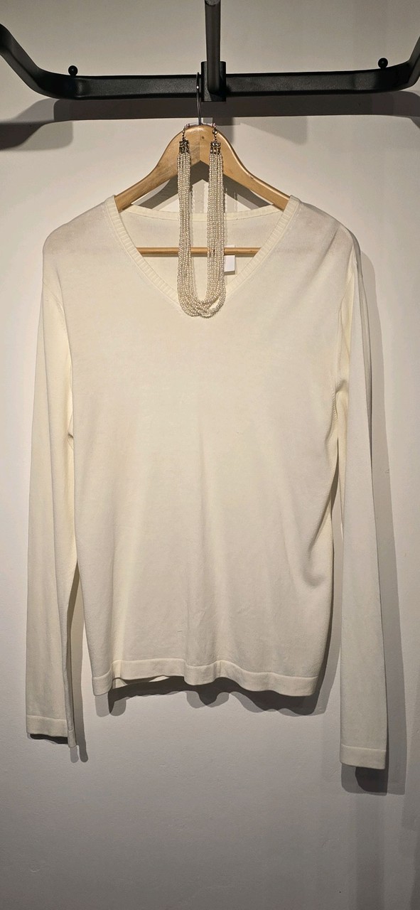 Blusa de Malha Off-White · Estado: Bom