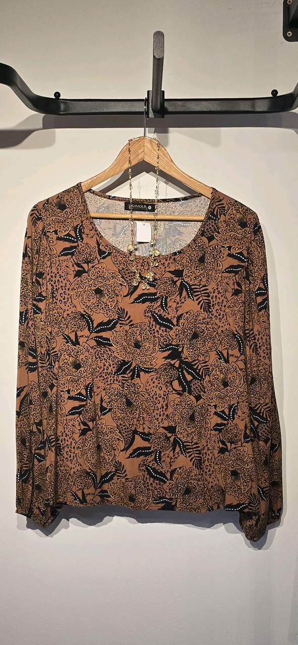 Blusa Estampada Floral Tropical · Estado: Excelente